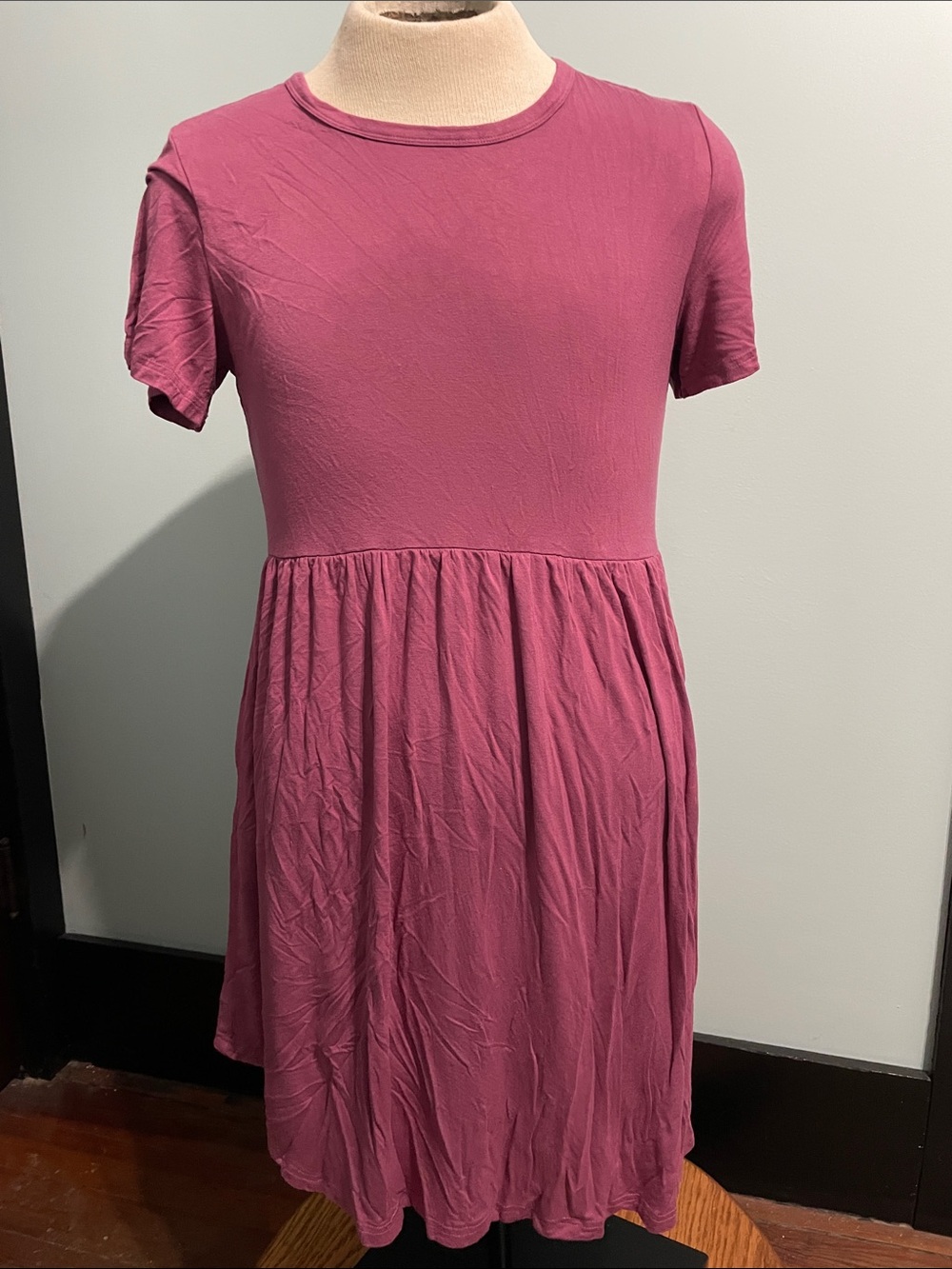 Longyuan Midi Dress with Pockets XL Pink